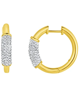 And Now This Crystal Hinged Hoop