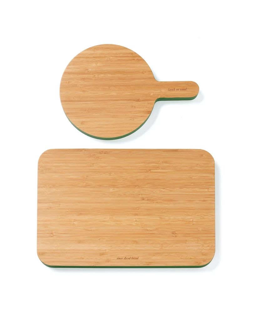 kate spade new york Knock on Wood Cutting Boards, Set of 2