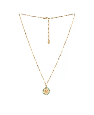 Charged Stone Beaded Pendant Necklace