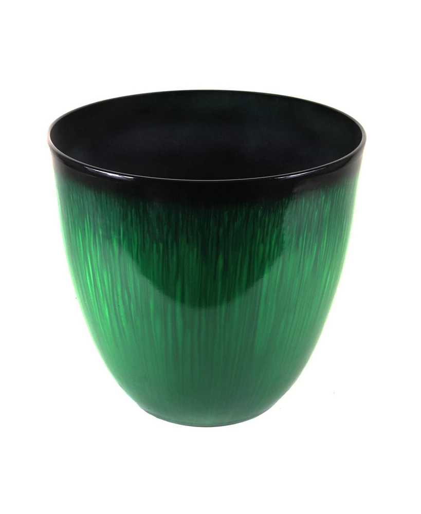 Gardeners Select EPR18-205 Egg Planter Green Flower 18 inch