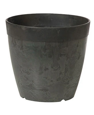 Novelty Artstone Dolce Round Planter Black 6 Inch