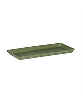 Novelty Plastic Countryside Sage Flower Box Tray, 18 Inch