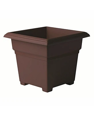 Novelty Countryside Square Tub Planter Brown 14 Inch