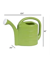 Novelty Deluxe Plastic Watering Can Green, 2 Gallons