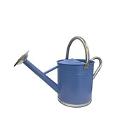 Gardener's Select Gardener Select Metal Watering Can, Blue Galvanized Accents, 1.85 Gal