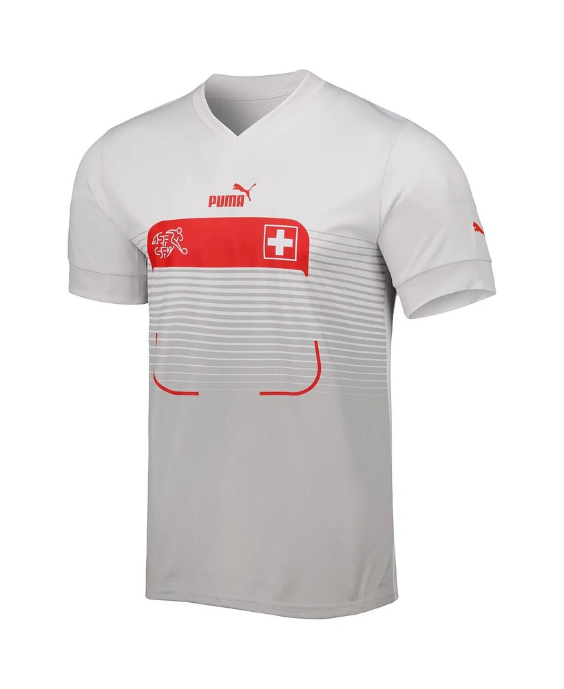 Men's Puma White Switzerland National Team 2022/23 Away Replica Jersey