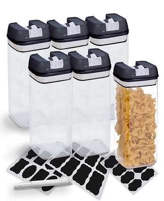 Cheer Collection 6 Piece Food Storage Containers, 1.2 Liter