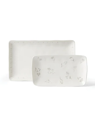 Lenox Oyster Bay Nesting Serving Platters, Set of 2
