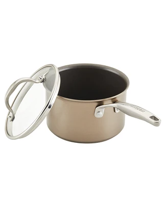 Anolon Ascend Hard Anodized Aluminum Non-Stick 3-Quart Saucepan with Lid