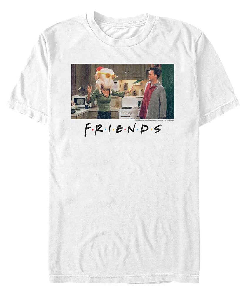 Fifth Sun Men's Friends Monica and Friends Logo Short Sleeves T-shirt