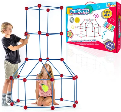 Power Your Fun Fun Forts Kids Tent for Kids - 81 Pack