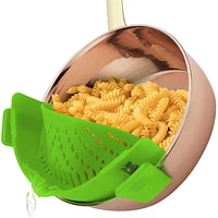 Silicone Pot Strainer - Adjustable Snap On For Most Pots & Pans