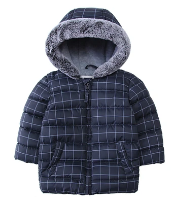 Rokka&Rolla Baby Boys Fleece Hooded Puffer Jacket