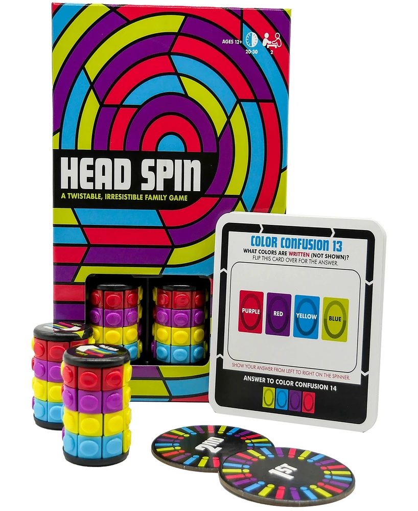 Project Genius Head Spin Family Two-Player Fidget-Spinner Game