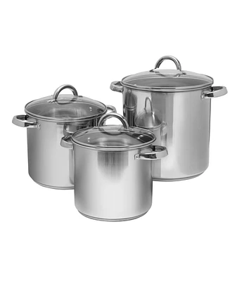 Sedona Kitchen 3-Pc. Stainless Steel Stockpot Set