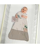 Lambs & Ivy Star Wars Mandalorian Baby Yoda Wearable Blanket/Lovey Gift Set 2pc