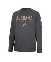 Men's Colosseum Charcoal Alabama Crimson Tide Team Oht Military-Inspired Appreciation Hoodie Long Sleeve T-shirt