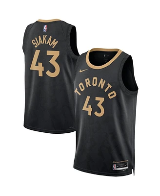 Men's and Women's Nike Pascal Siakam Black Toronto Raptors 2022/23 Swingman Jersey - City Edition