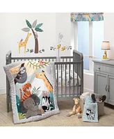 Bedtime Originals Mighty Jungle Animals 3-Piece Baby Nursery Crib Bedding Set