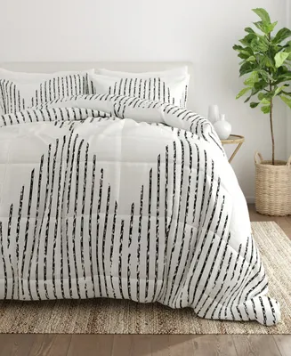 ienjoy Home Ultra Soft Diamond Stripe 3-Pc. Comforter Set, King