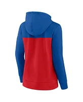 Women's Fanatics Royal, Red Chicago Cubs Take The Field Colorblocked Hoodie Full-Zip Jacket