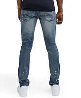 Reason Men's Big and Tall Stitchworks Skinny Denim Jeans