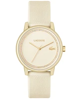 Lacoste Women's L 12.12 Go Champagne Silicone Strap Watch 36mm
