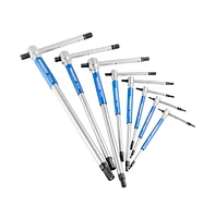 Powerbuilt 8 Piece Metric T-Handle Hex Key Wrench Set with Storage Rack