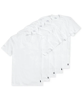 Polo Ralph Lauren Men's 5-Pack Classic-Fit V-Neck Undershirts