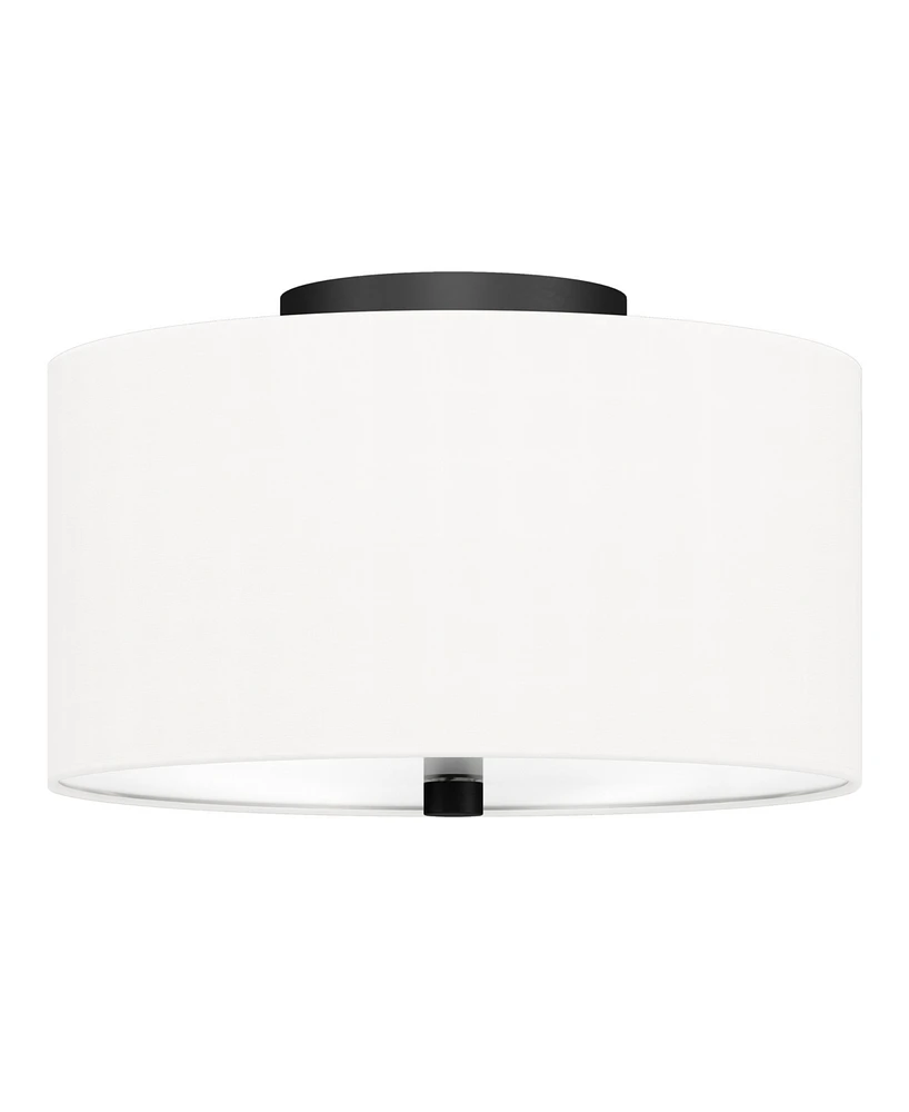 Ellis 12" Flush Mount with Fabric Shade