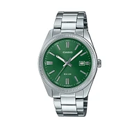 Casio Men's Three-Hand Quartz Silver-Tone Stainless Steel Watch 38.5mm