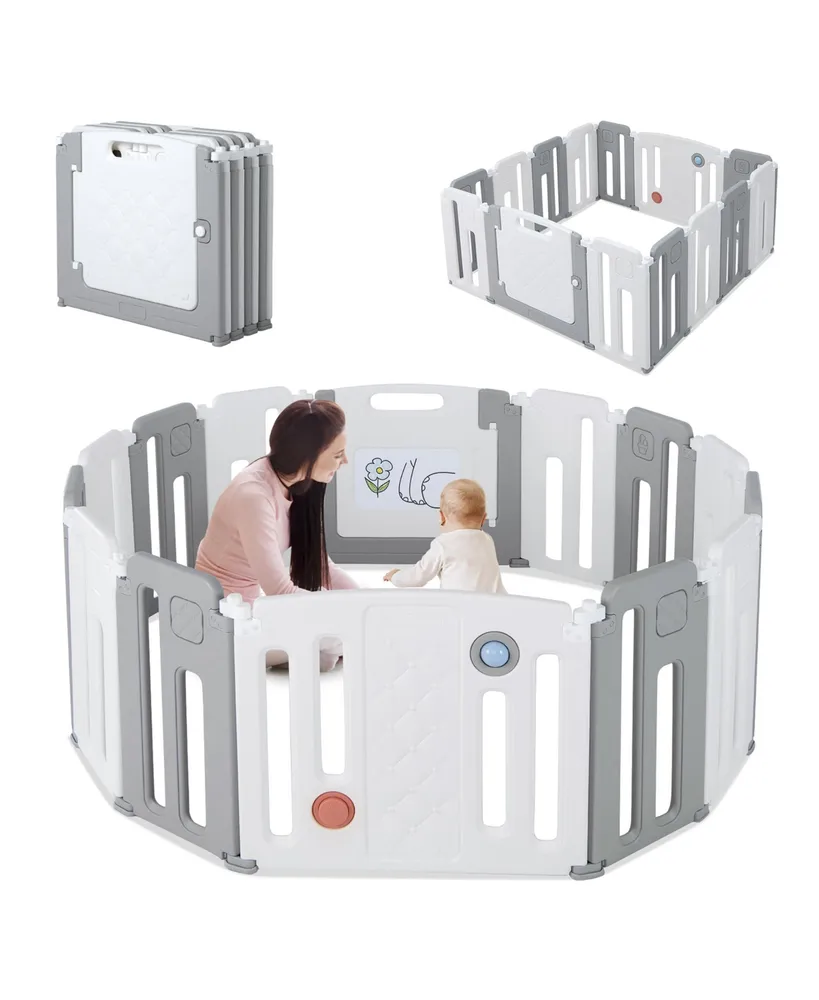 Costway Baby 14 Panels Safety Playpen Activity