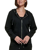 Calvin Klein Performance Women's Fleece Long-Sleeve Zip-Front Hoodie
