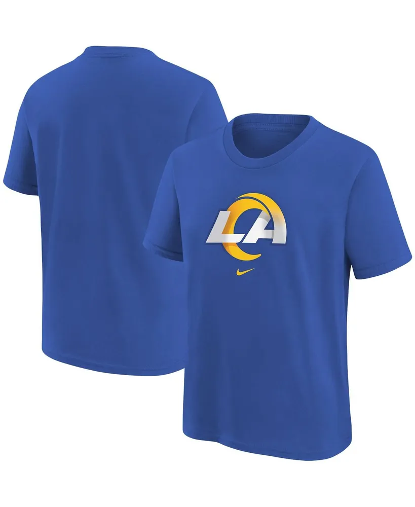 Big Boys Nike Royal Los Angeles Rams Logo T-shirt