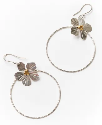 Matr Boomie Silver-Tone and Gold-Tone Ishya Hoop Earrings