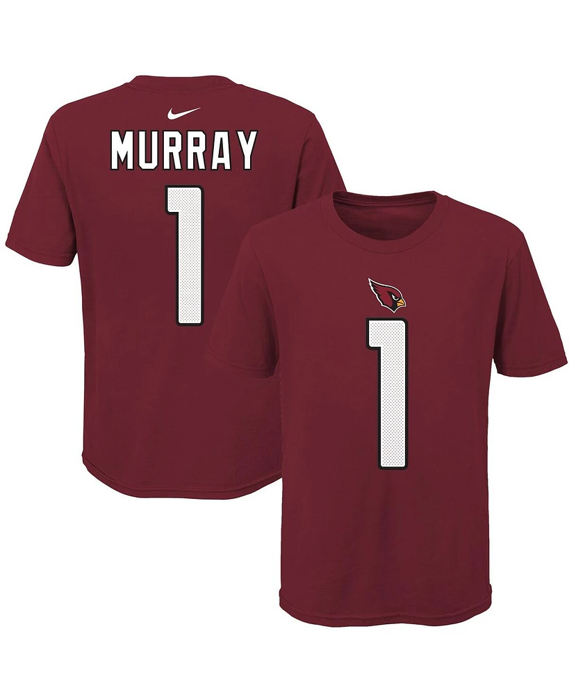 Big Boys, Girls and Nike Cardinal Arizona Cardinals Logo Kyler Murray Player Name and Number T-shirt