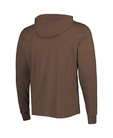 Men's '47 Brand Brown Cleveland Browns Field Franklin Pullover Hoodie