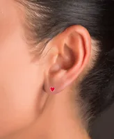 Yin Yang Stud Earrings Sterling Silver or 14k Gold over