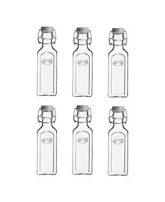 Kilner Clip Top Bottle 10 oz, Set of 6