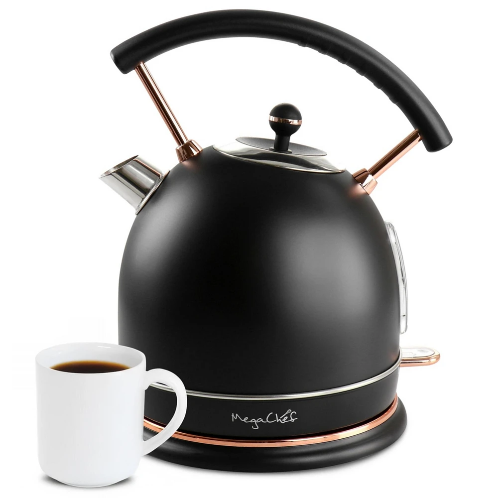MegaChef 1.8 Quart Half Circle Electric Tea Kettle