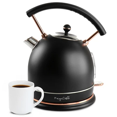 MegaChef 1.8 Quart Half Circle Electric Tea Kettle