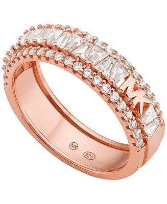 Michael Kors Tapered Baguette and Pave Band Ring