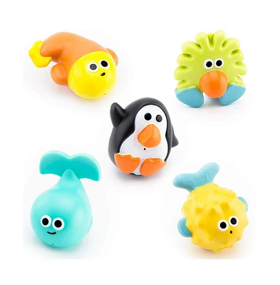 Sassy Baby Baby Sassy Bath time Pals Squirt and Float Toys, 5 Piece