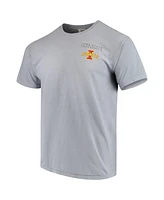 Men's Gray Iowa State Cyclones Team Comfort Colors Campus Scenery T-shirt