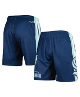 Men's Mitchell & Ness Deep Sea Blue Seattle Kraken City Collection Mesh Shorts