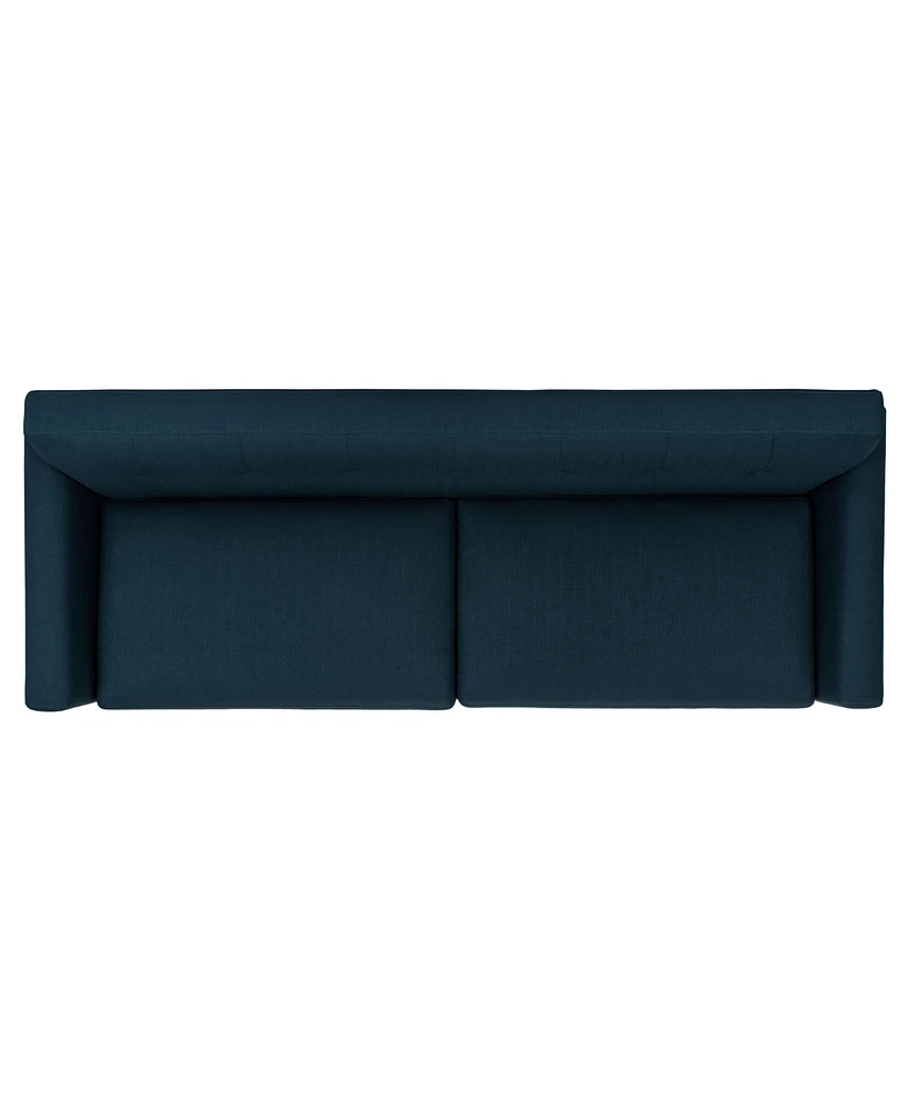 Opal 90" Linen Tufted Sofa