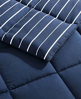 Nautica Longdale Solid Stripe Reversible Piece Comforter Set