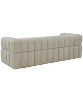 Calyna 90" Channel Tufted Boucle Sofa