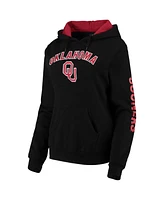 Women's Colosseum Black Oklahoma Sooners Loud and Proud Pullover Hoodie