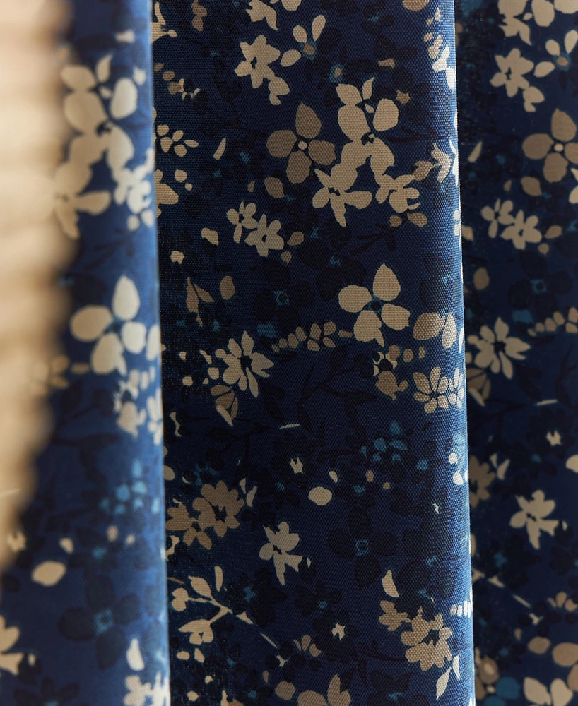 Tommy Hilfiger Carine Floral Grommet Room Darkening 2-Piece Curtain Panel, 50" x 108"